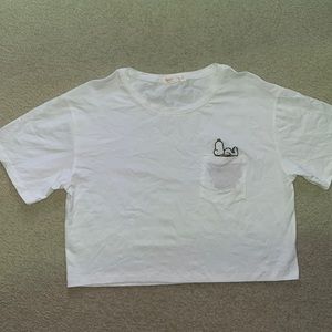 Romwe x Peanuts Crop Top - Size Large